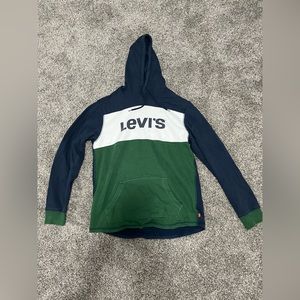Levi’s Hoodie. Green, Blue, and White. Men’s. Size M.